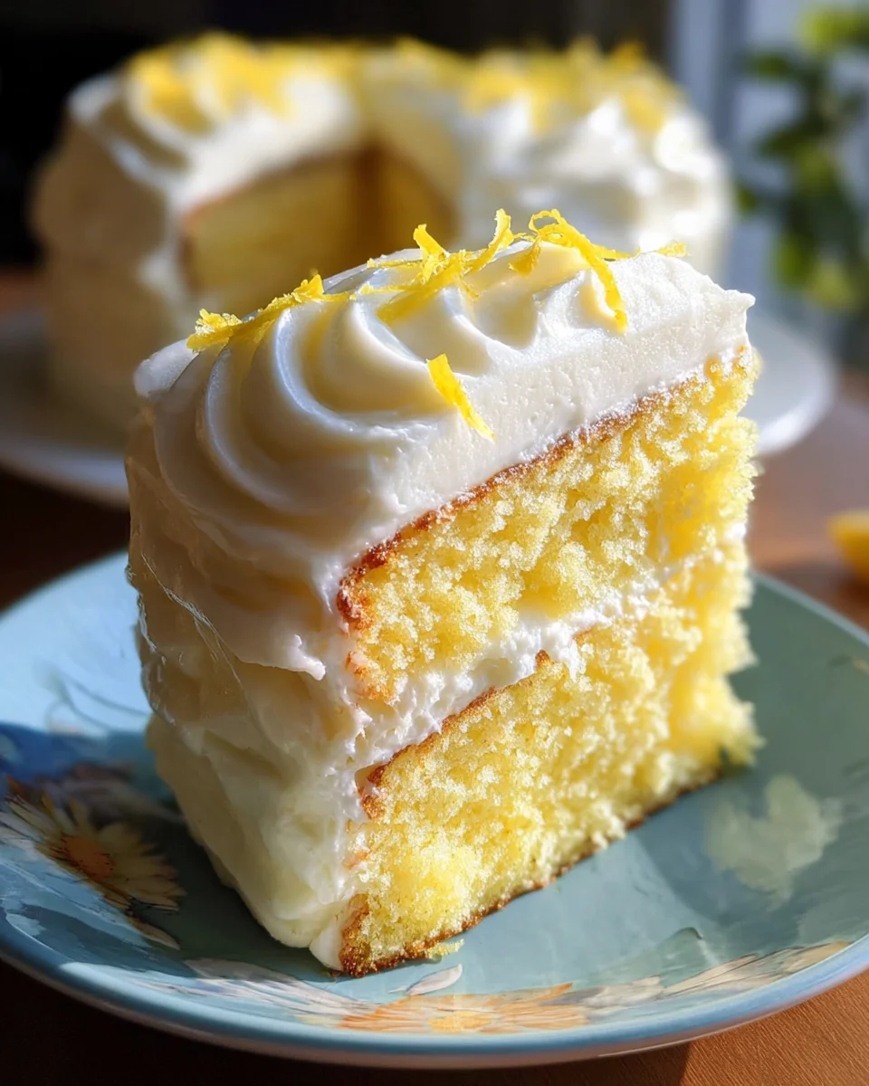 Lemon Velvet Cake with Lemon Cream Cheese Frosting