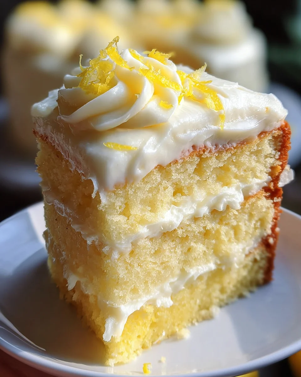Lemon Velvet Cake with Lemon Cream Cheese Frosting 22 Lemon