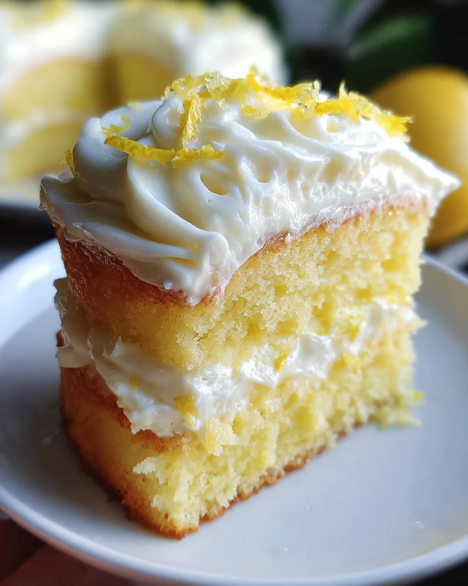 Lemon Velvet Cake with Lemon Cream Cheese Frosting 23 Lemon