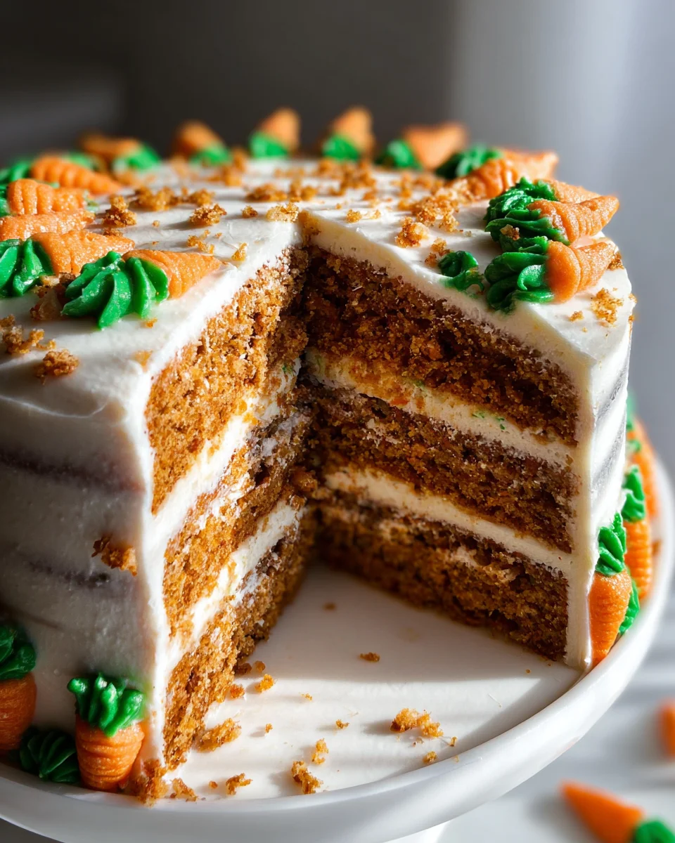 MOIST Vegan Carrot Cake Recipe with Cream Cheese Frosting