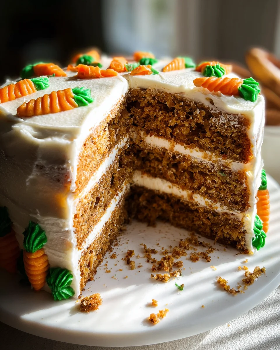 MOIST Vegan Carrot Cake Recipe with Cream Cheese Frosting 29 MOIST