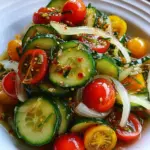 Marinated Cucumbers, Onions, and Tomatoes 21 Marinated Cucumbers, Onions, and Tomatoes