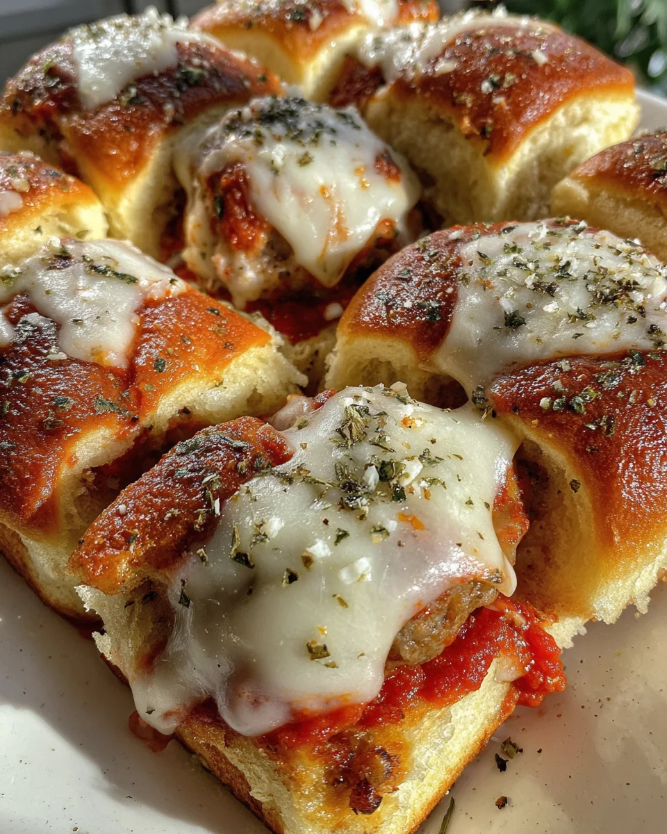 Meatball Parmesan Sliders