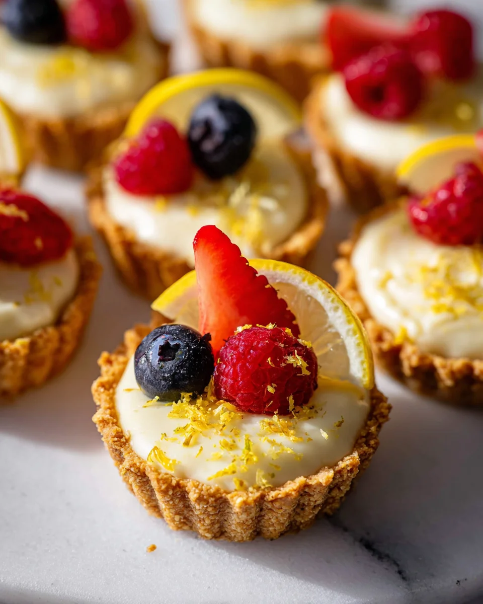 Mini Lemon Cheesecake Tarts