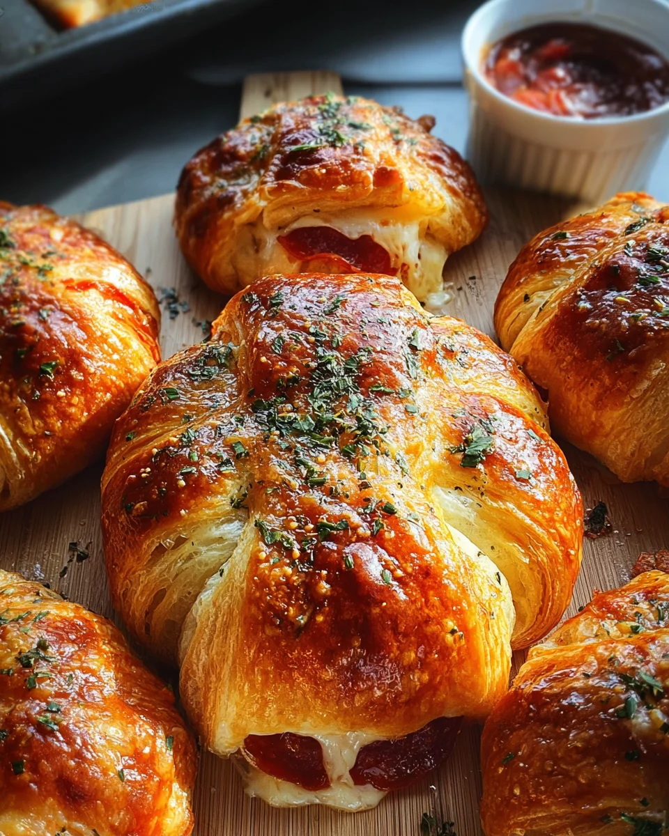 Mozzarella Pepperoni Croissant Rolls 18 Mozzarella