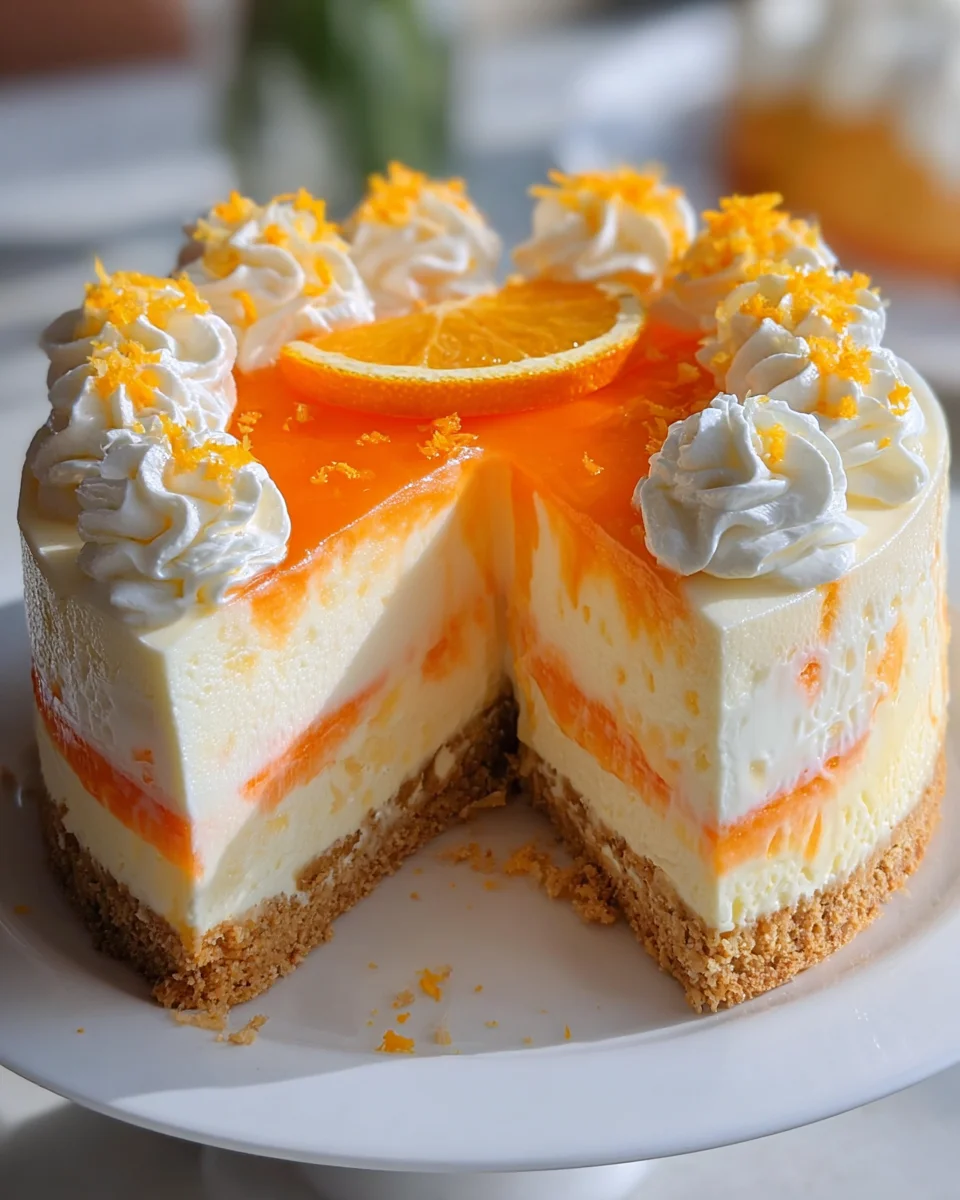 No-Bake Orange Creamsicle Cheesecake 22 No-Bake