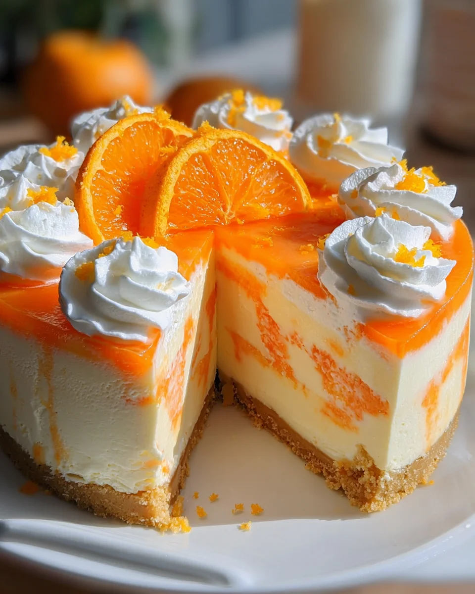 No-Bake Orange Creamsicle Cheesecake 23 No-Bake
