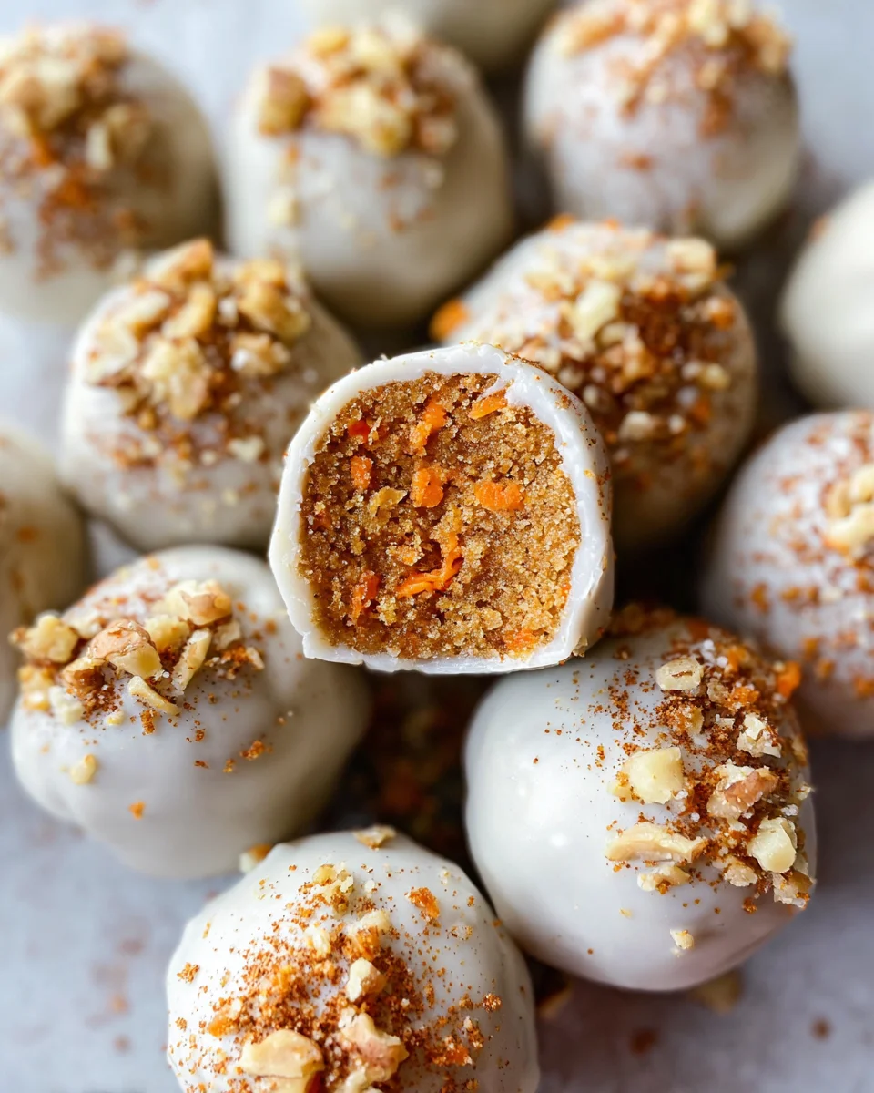 No Bake Carrot Cake Bites