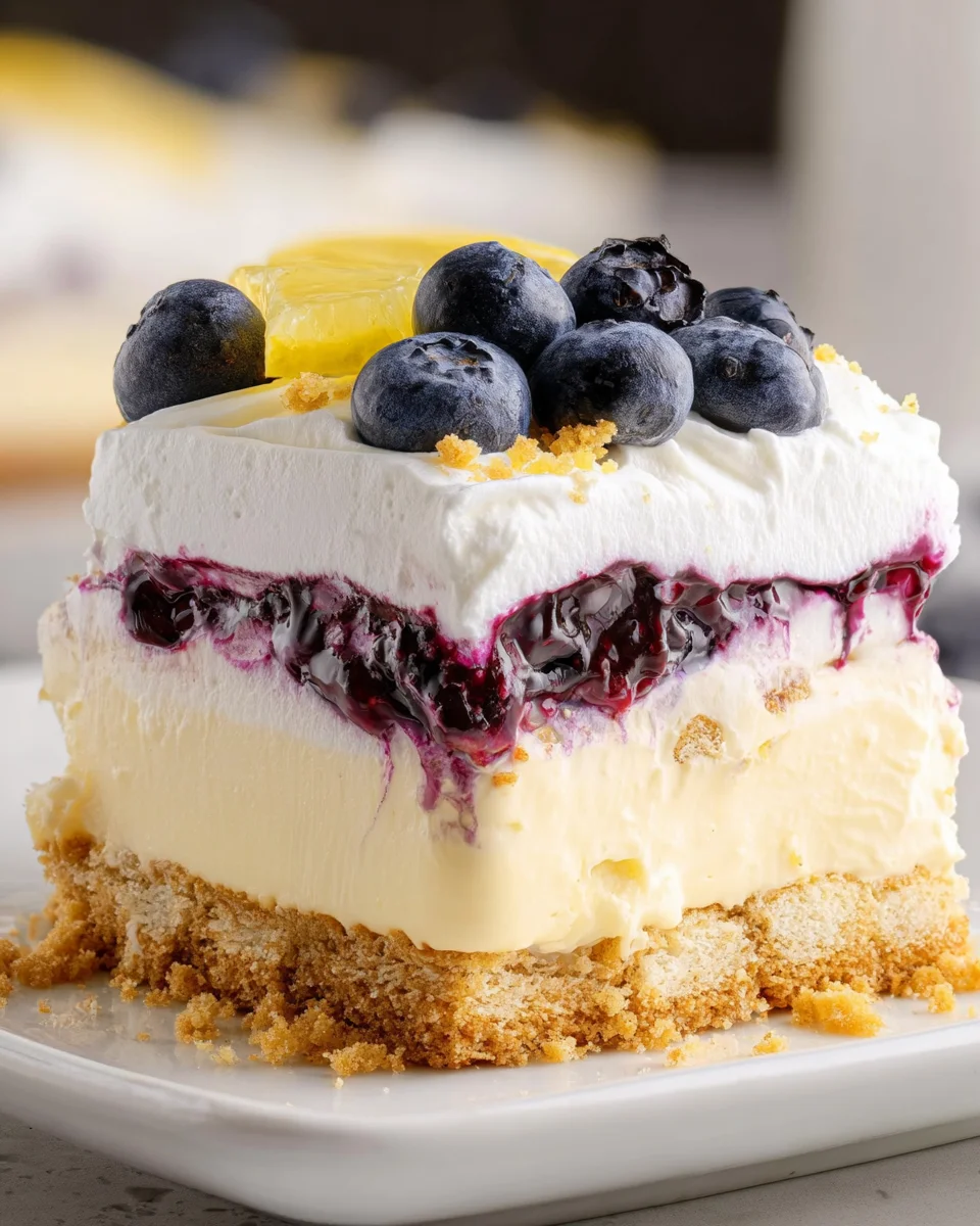 No Bake Lemon Blueberry Dessert 22 No