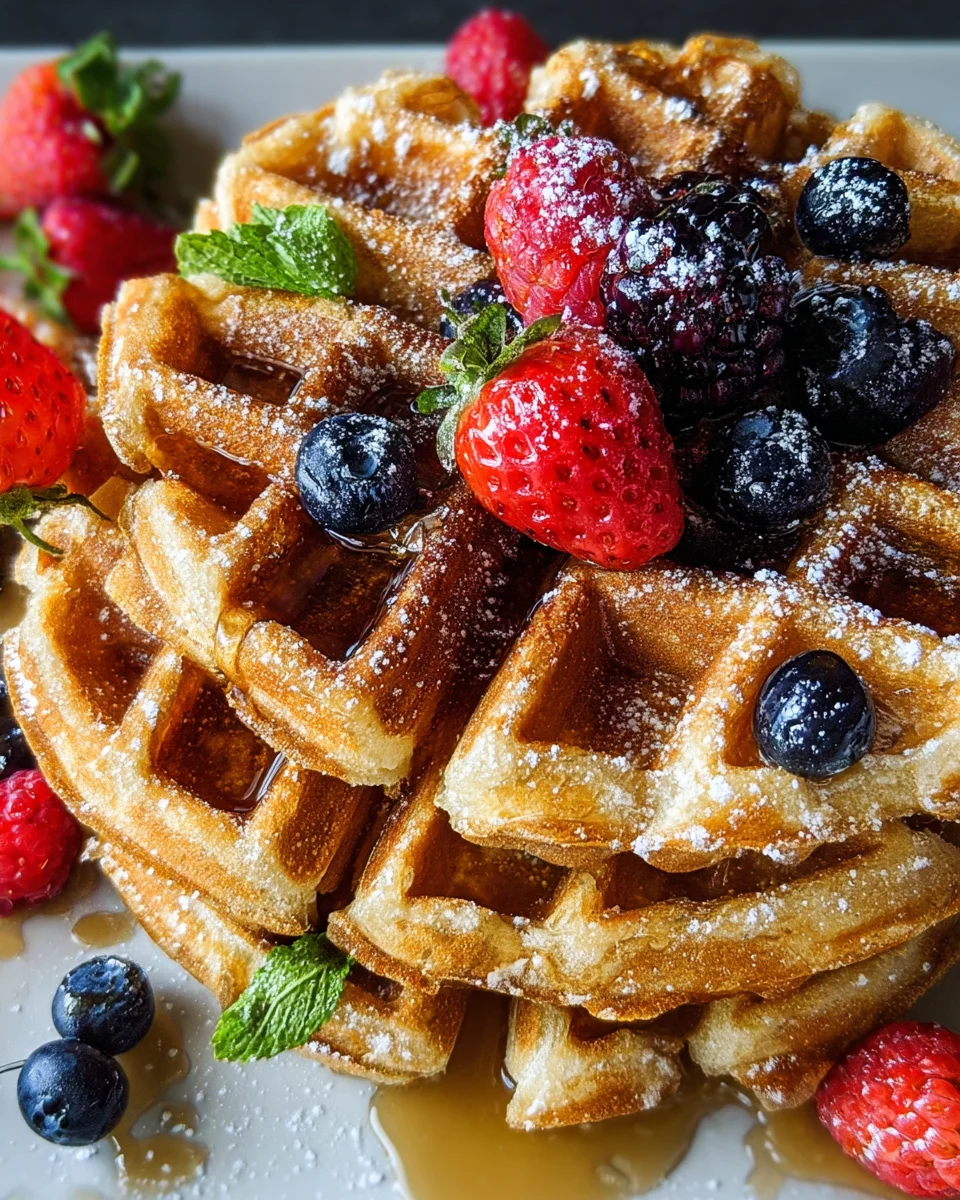 Oatmeal Cottage Cheese Waffles 15 Oatmeal