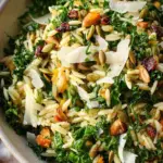 Orzo Kale Salad with Lemon Vinaigrette