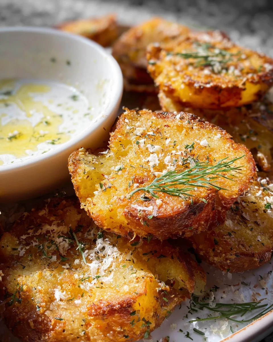 Parmesan Smashed Potatoes
