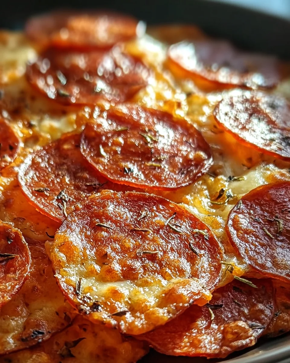 Pepperoni Cheese Crisps 13 Pepperoni