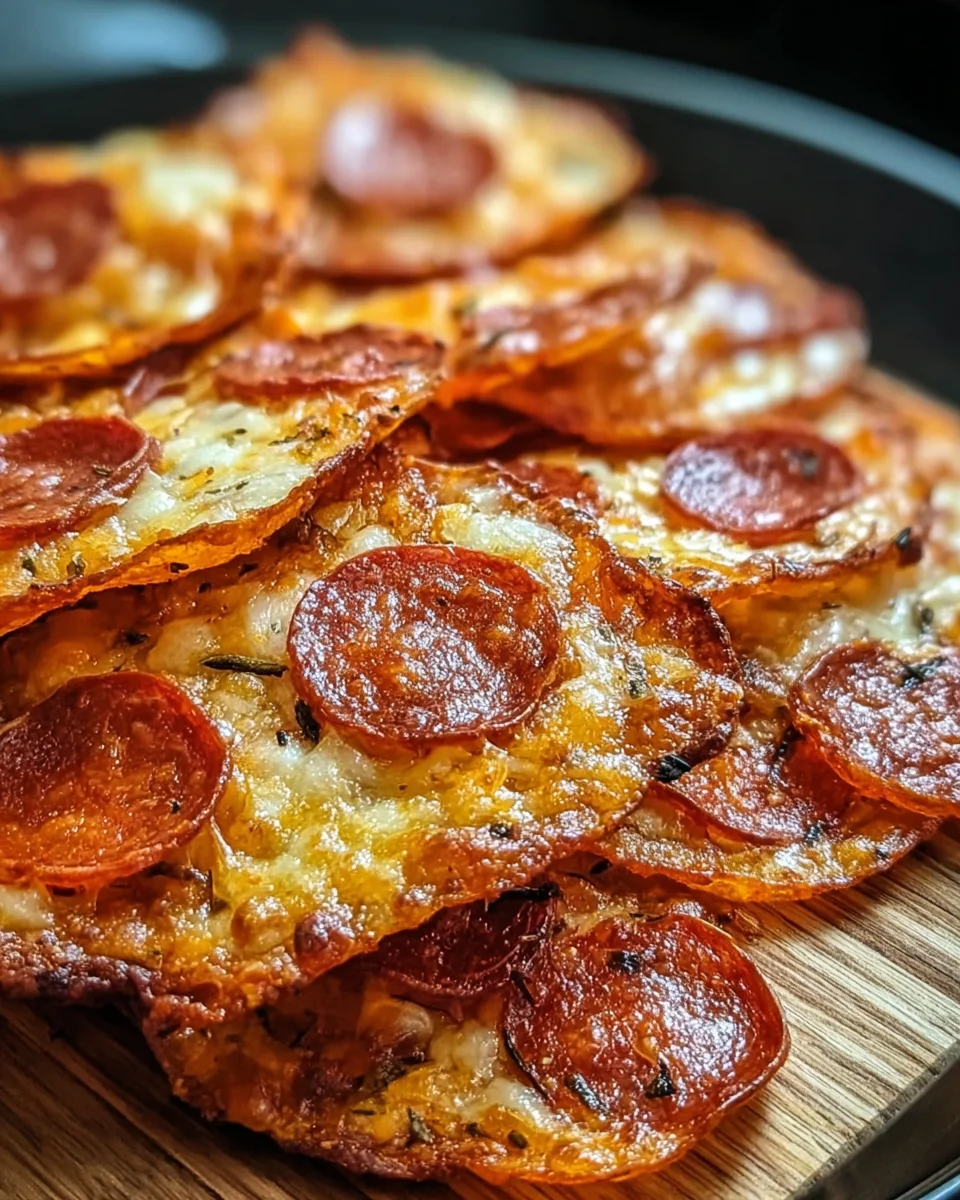 Pepperoni Cheese Crisps 14 Pepperoni