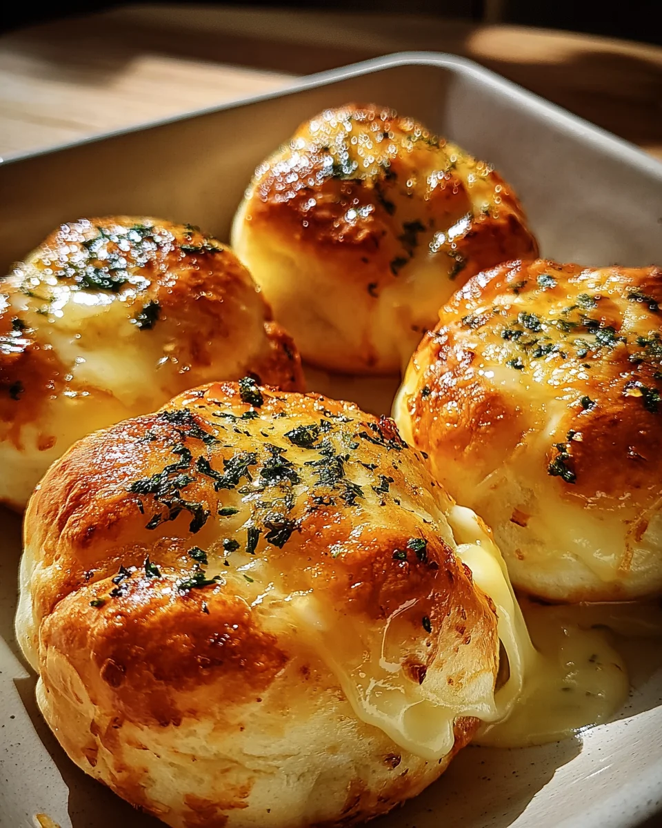 Pillsbury Biscuit Garlic Butter Cheese Bombs