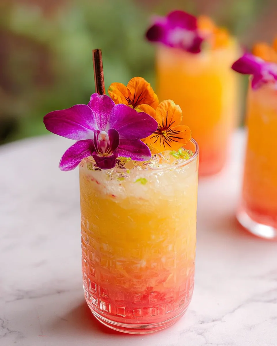 Pineapple Mango Rum Punch Recipe That is Almost too Pretty to Drink