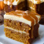 Pumpkin Cake with Caramel Cream Cheese Frosting 35 Pumpkin Cake with Caramel Cream Cheese Frosting