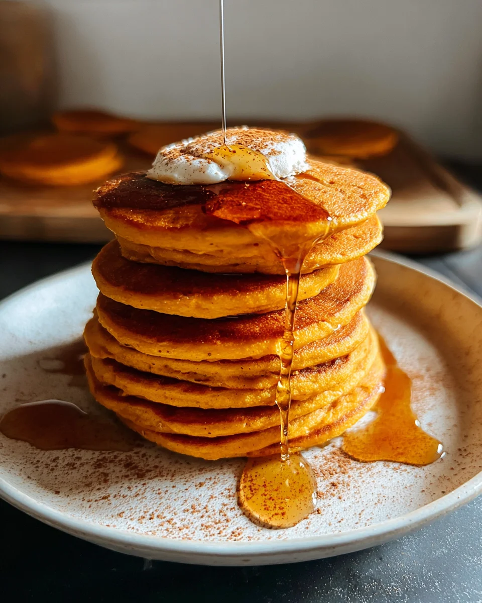 Pumpkin Cottage Cheese Pancakes 19 Pumpkin