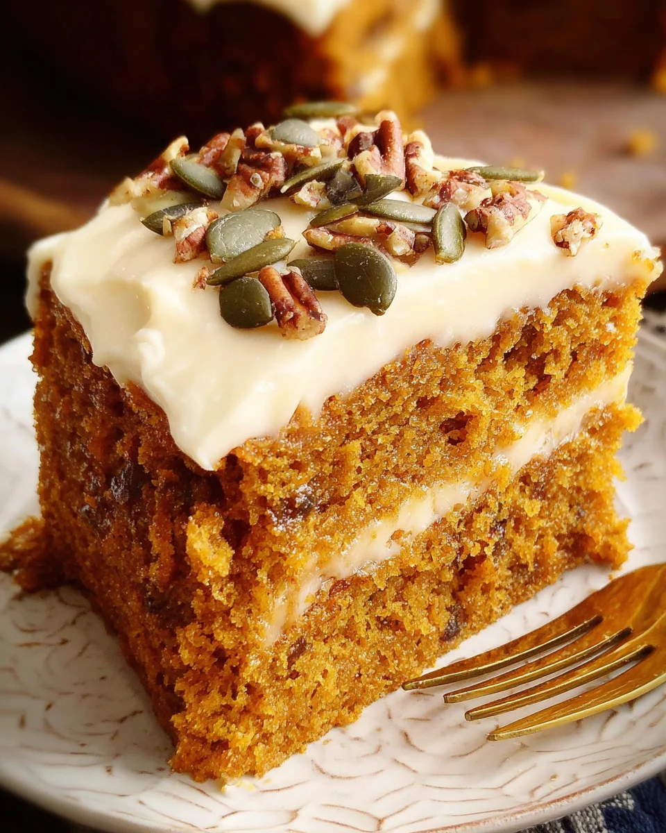 Pumpkin Spice Cake with Brown Sugar Cream Cheese Frosting 31 Pumpkin