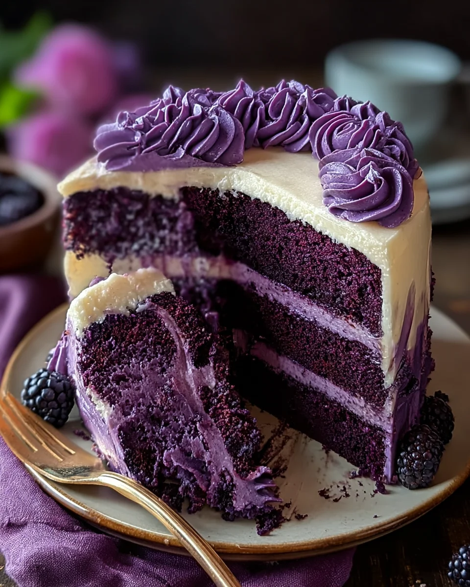 Purple Velvet Cake 26 Purple