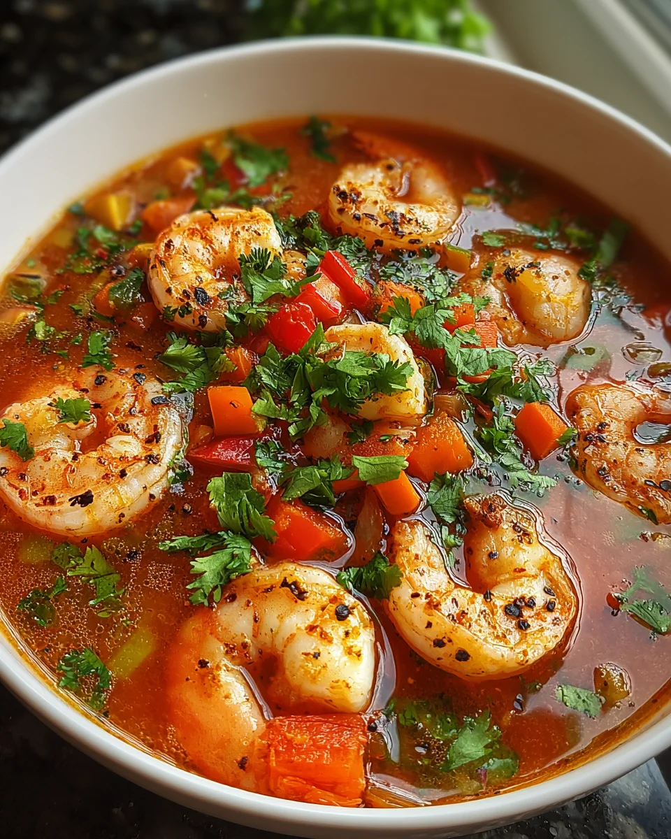 Quick and Spicy Shrimp Soup