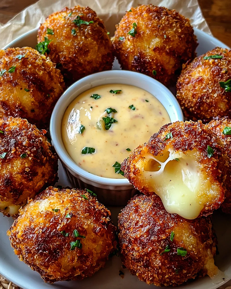 Reuben Balls with Spicy Thousand Island Dipping Sauce