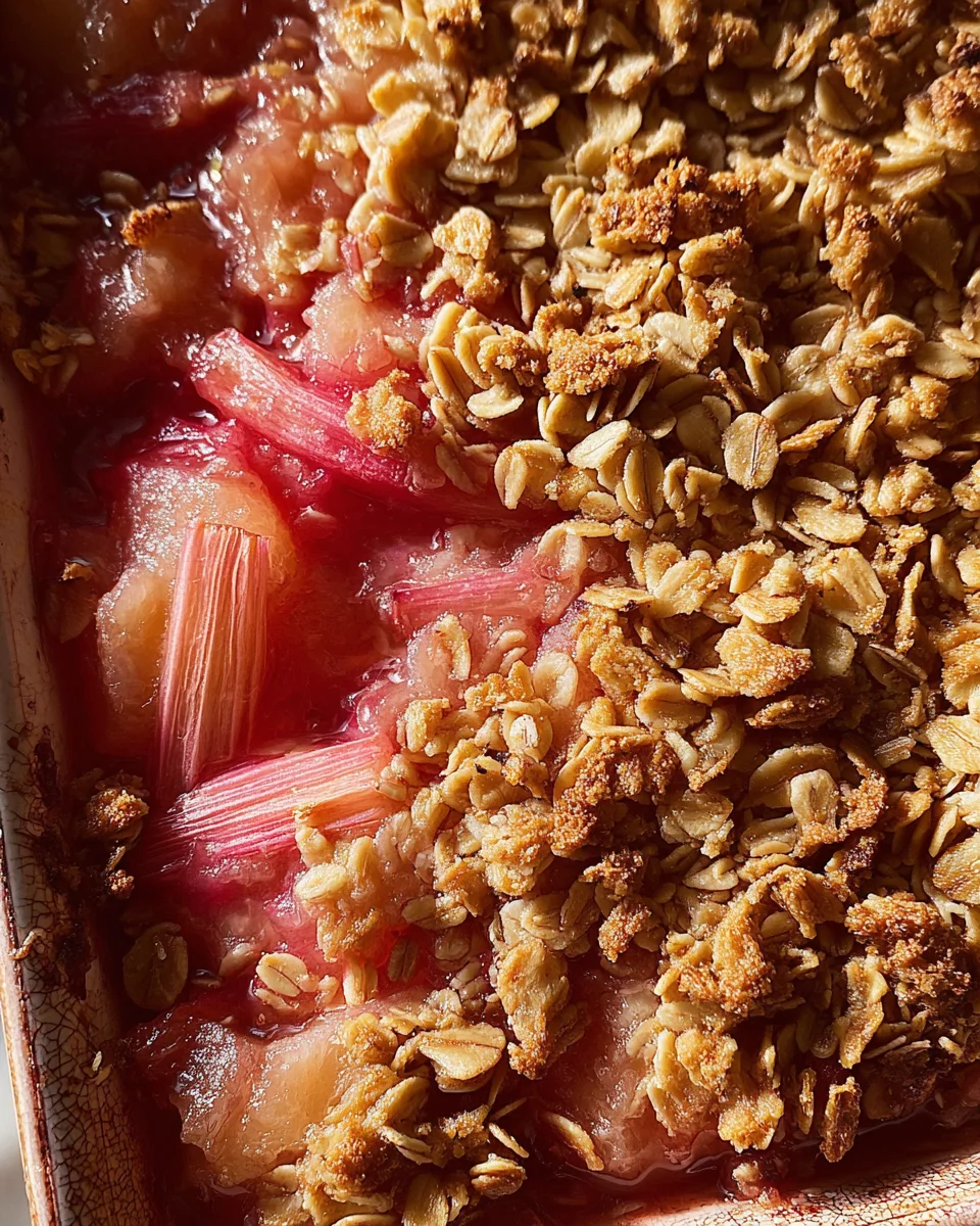 Rhubarb Crisp 16 Rhubarb