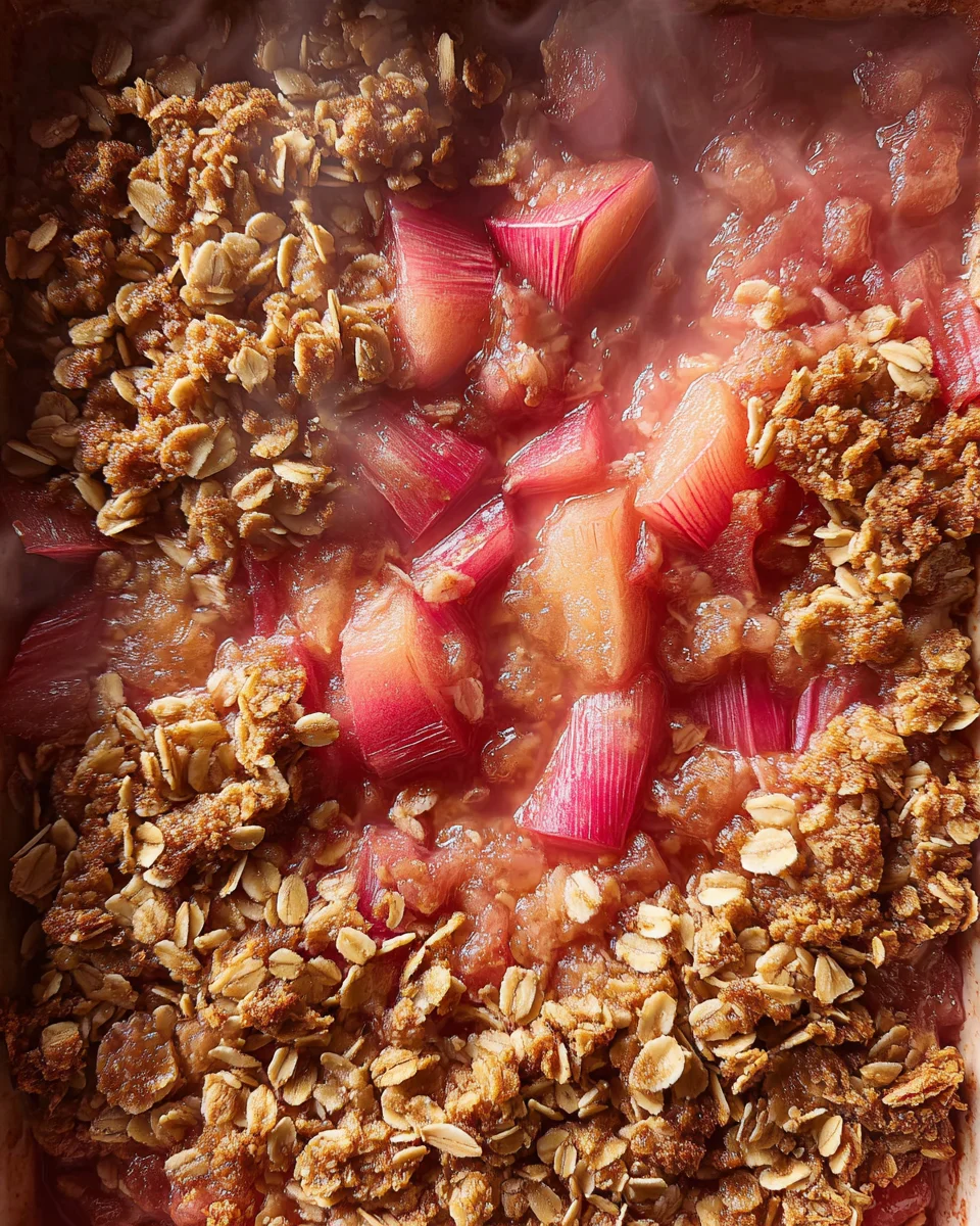 Rhubarb Crisp 17 Rhubarb