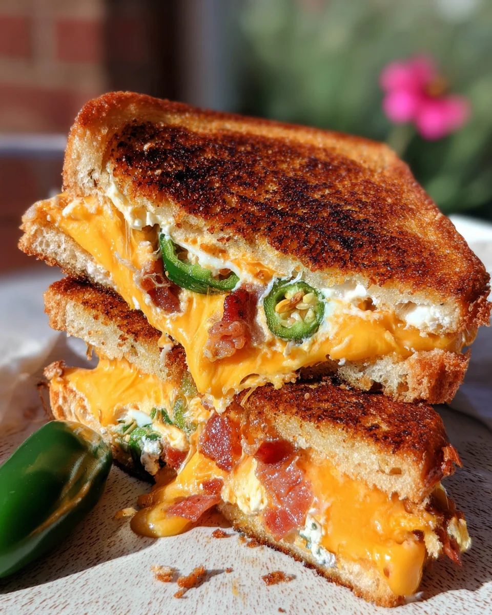 Roasted Jalapeño Popper Grilled Cheese