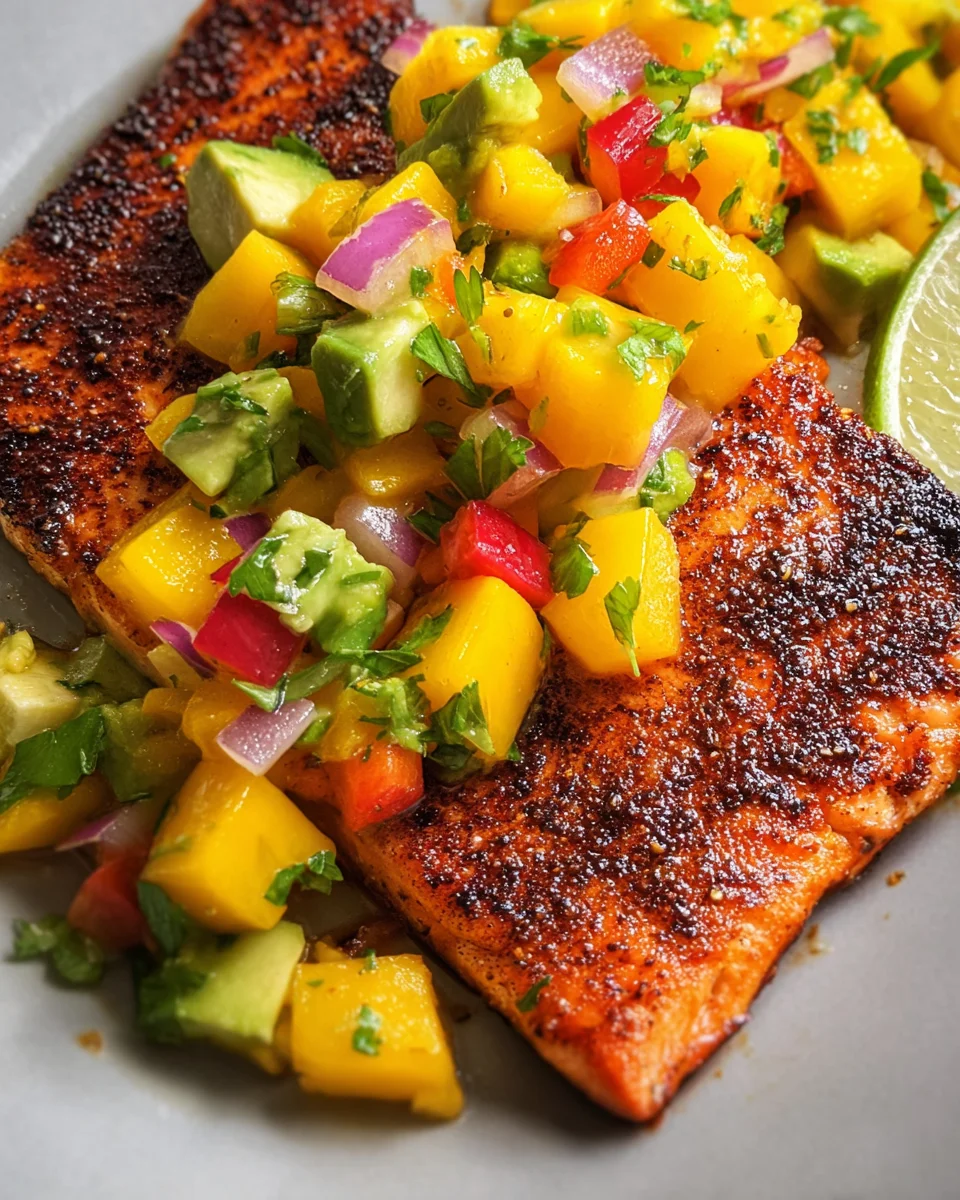 Salmon with Mango Salsa