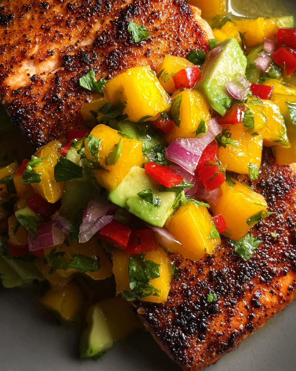 Salmon with Mango Salsa 18 Salmon