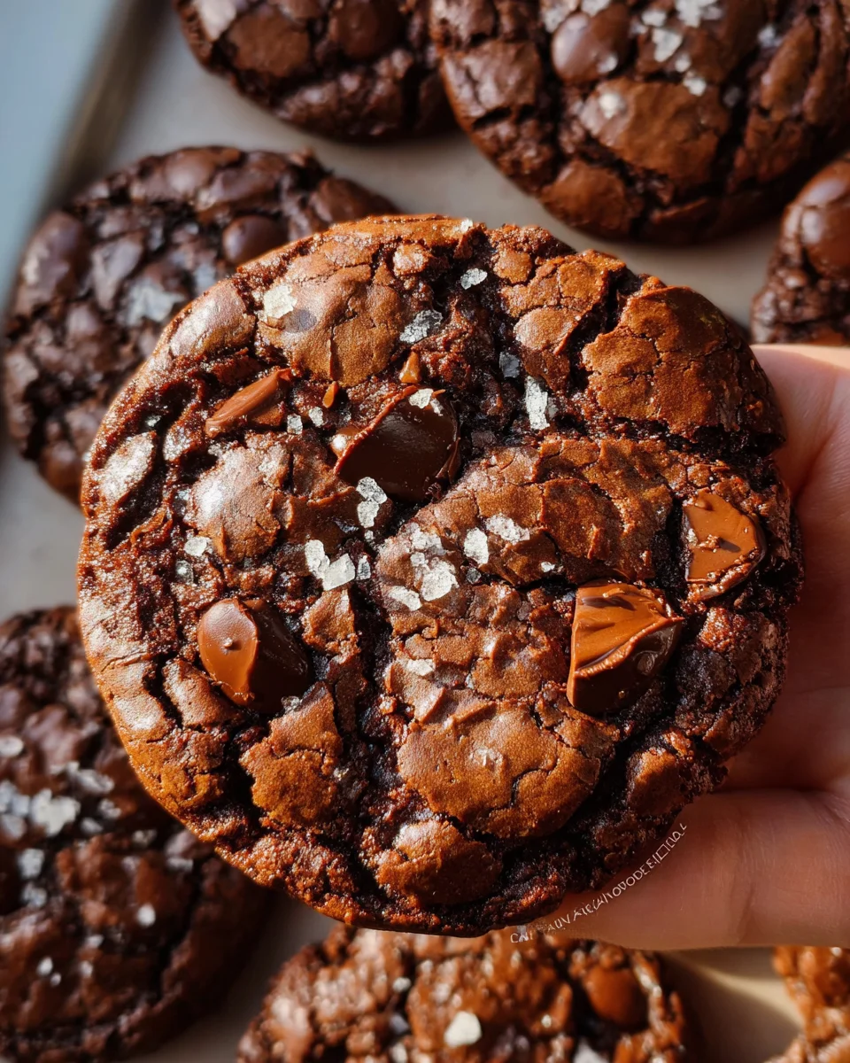 Salted Brownie Cookies