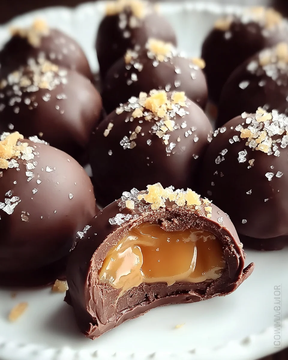 Salted Caramel Truffles 16 Salted
