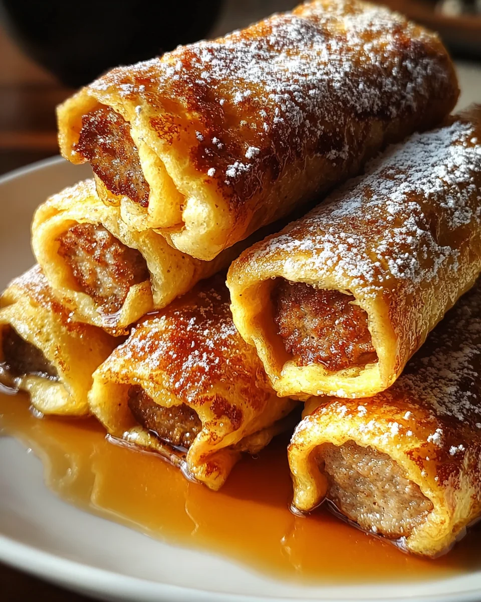 Sausage French Toast Roll-Ups Recipe