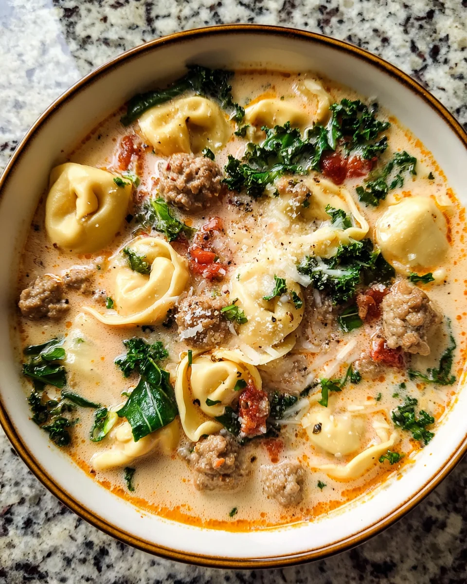Sausage Tortellini Soup