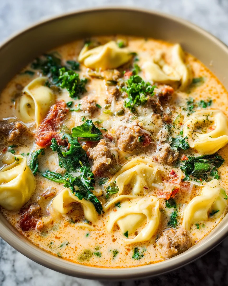 Sausage Tortellini Soup 25 Sausage