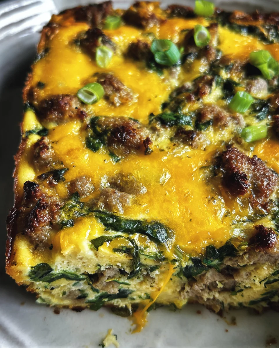 Sausage & Egg Keto Breakfast Casserole