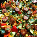 Sausage and Veggies Skillet - 30 Minute, One-Pan Meal 20 Sausage and Veggies Skillet - 30 Minute, One-Pan Meal