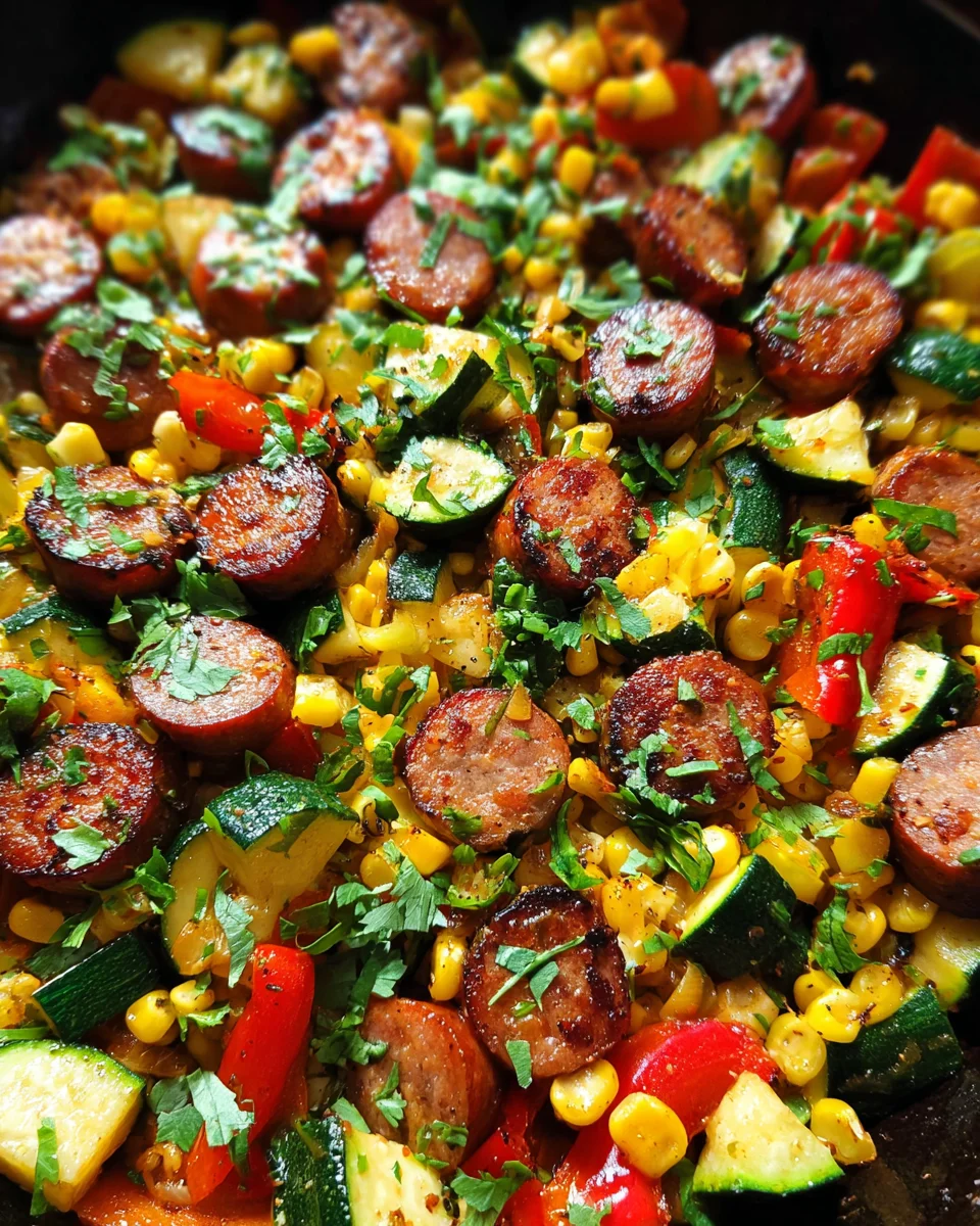 Sausage and Veggies Skillet - 30 Minute, One-Pan Meal 18 Sausage