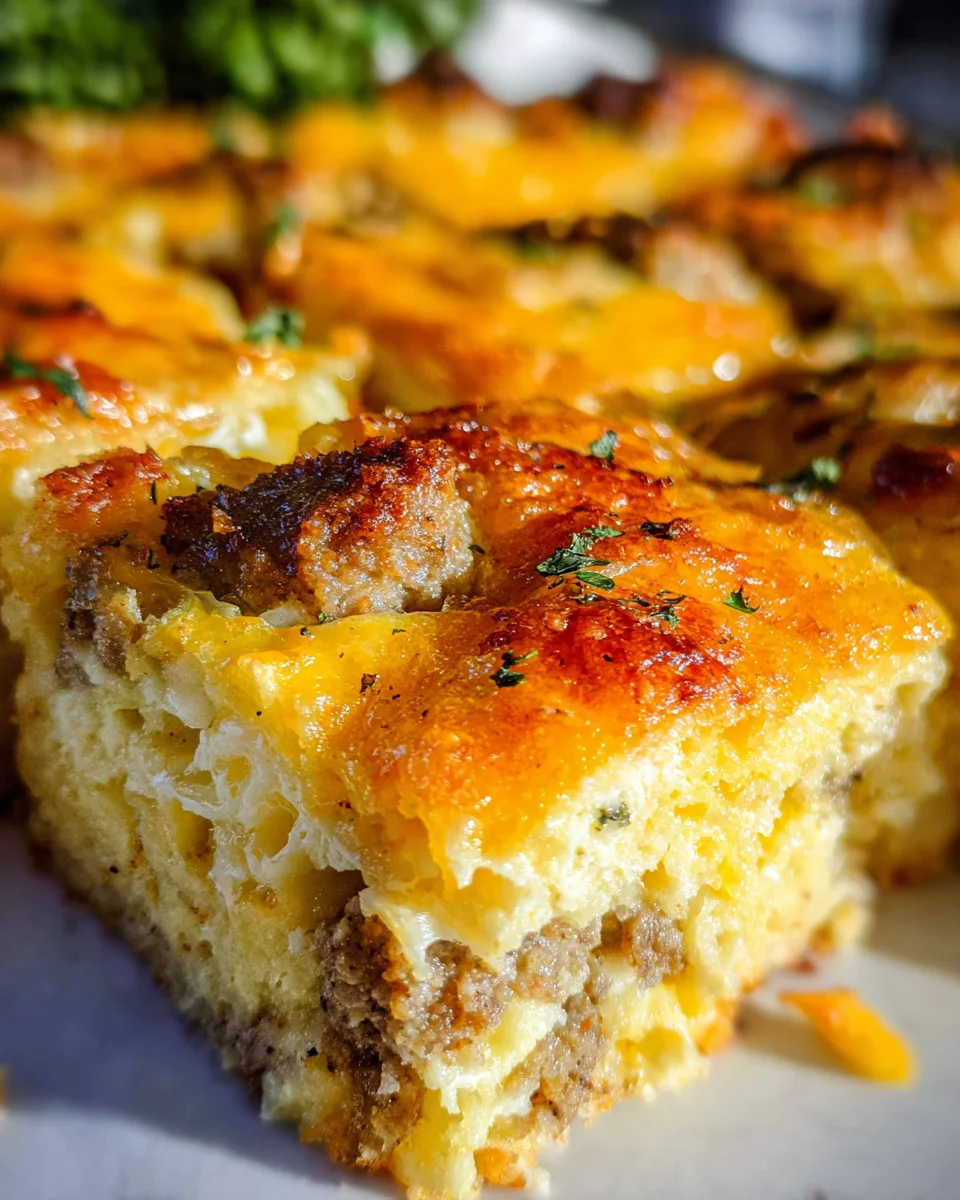 Savory Breakfast Sausage and Cheese Casserole Recipe
