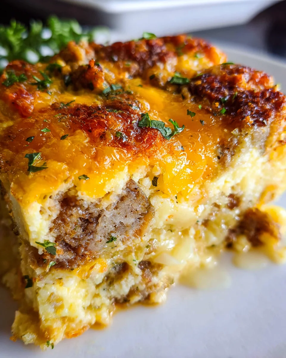 Savory Breakfast Sausage and Cheese Casserole Recipe 22 Savory