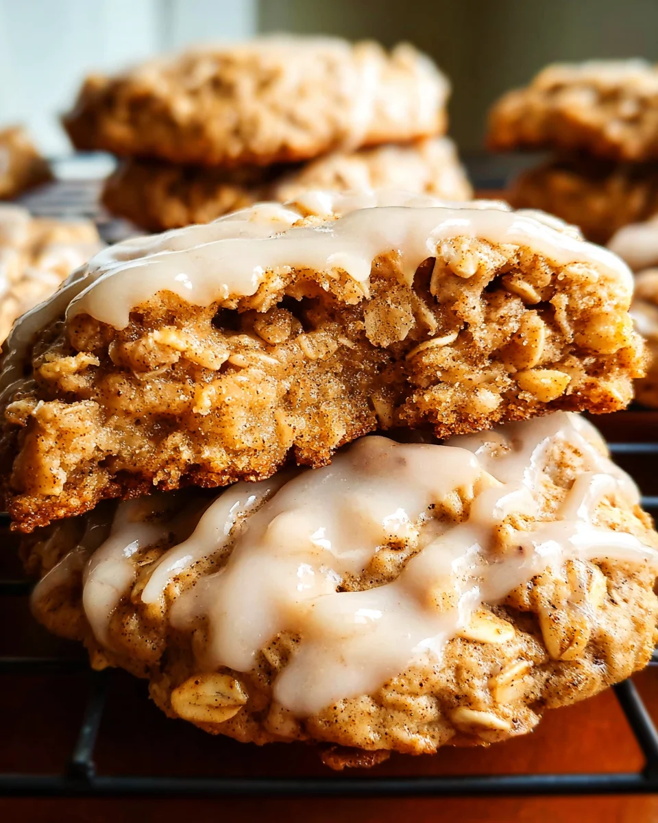 Seriously Thick & Chewy Chai Oatmeal Cookies with Maple Glaze 23 Seriously