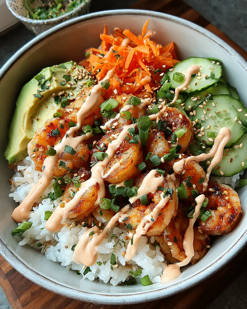 Shrimp Rice Bowls with Spicy Mayo 28 Shrimp