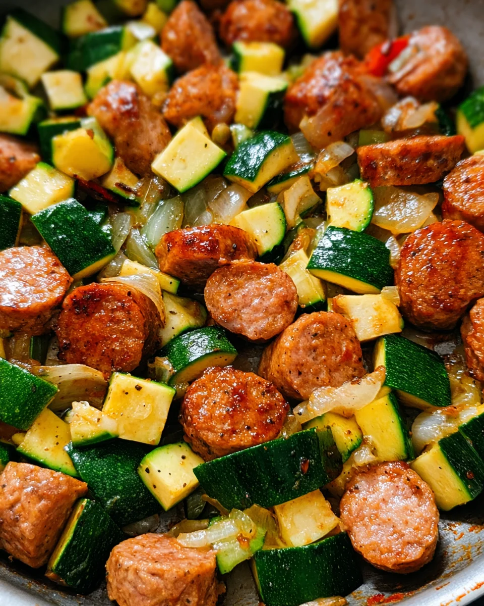 Skillet Sausage and Zucchini 23 Skillet