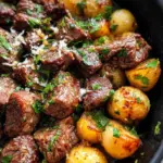 Slow Cooker Garlic Butter Beef Bites & Potatoes 20 Slow Cooker Garlic Butter Beef Bites & Potatoes