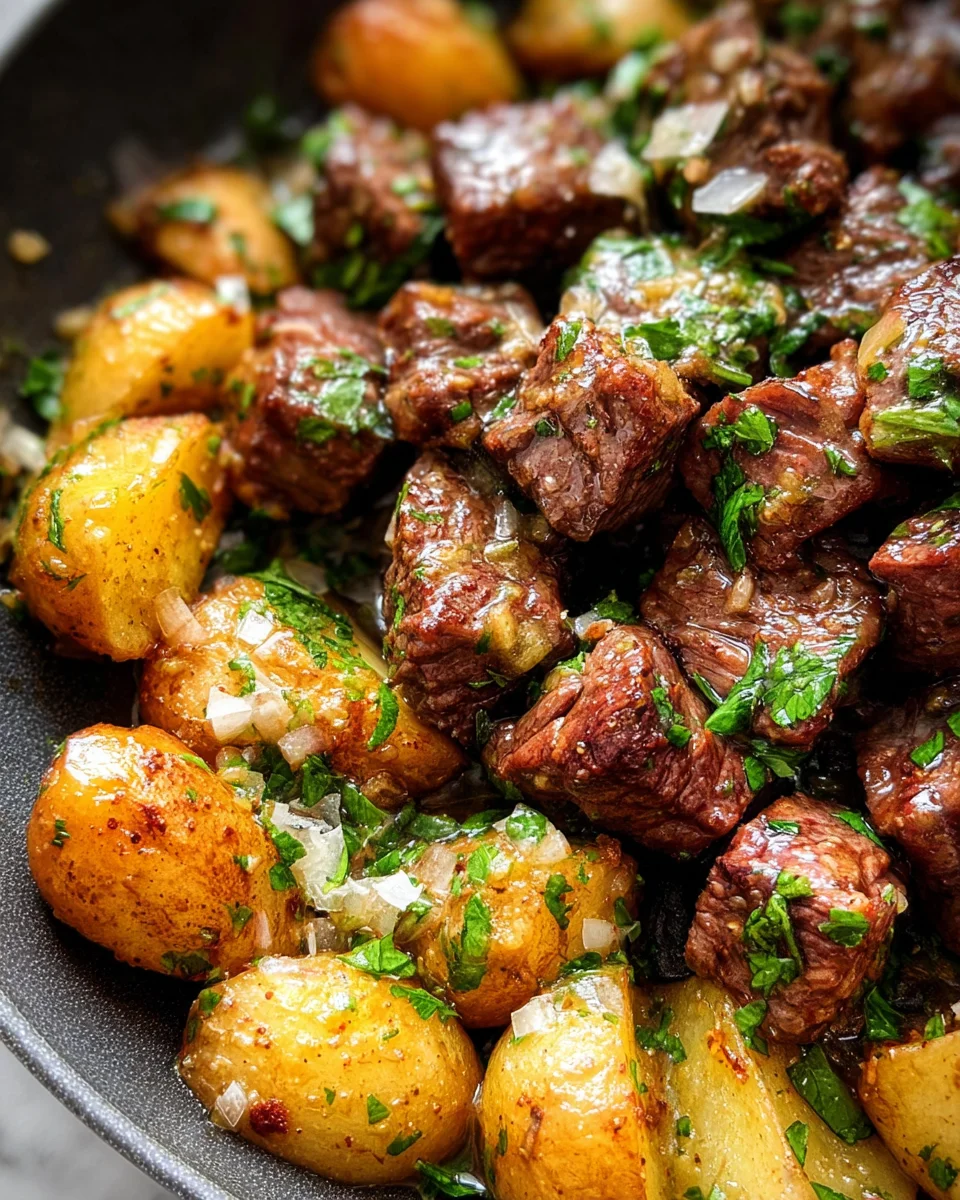 Slow Cooker Garlic Butter Beef Bites & Potatoes 18 Slow