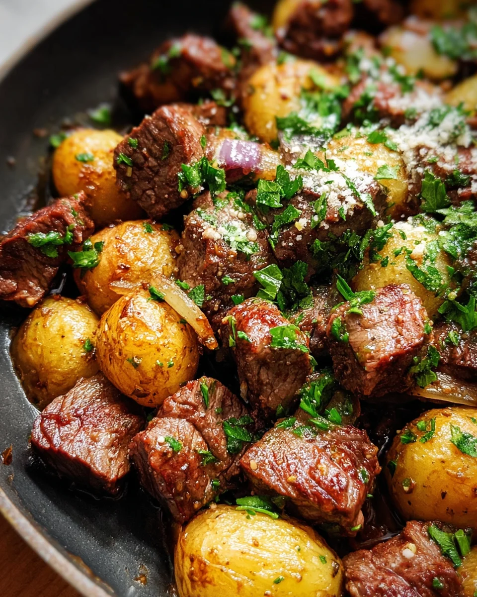 Slow Cooker Garlic Butter Beef Bites & Potatoes 19 Slow