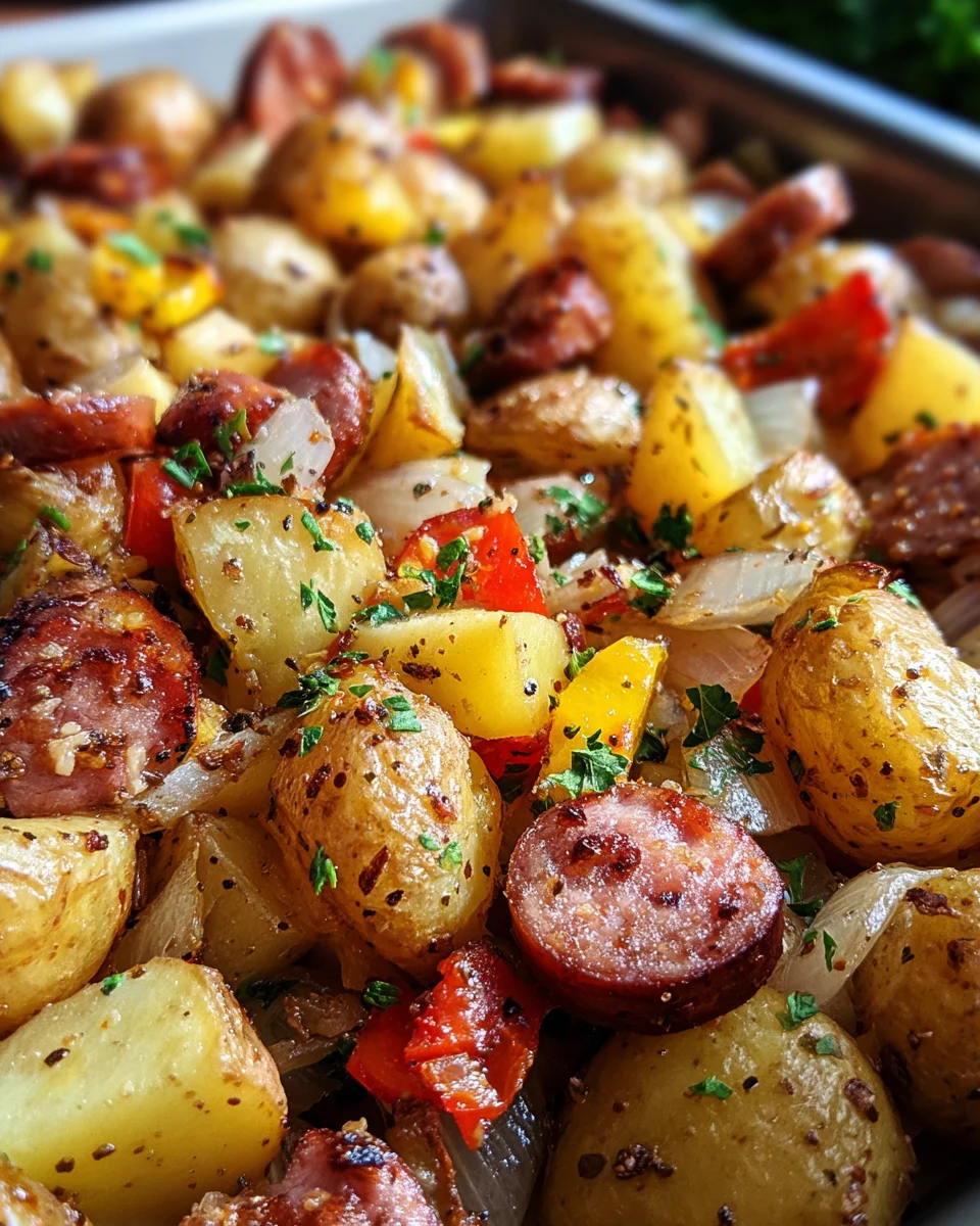 Smoked Sausage and Potato Bake