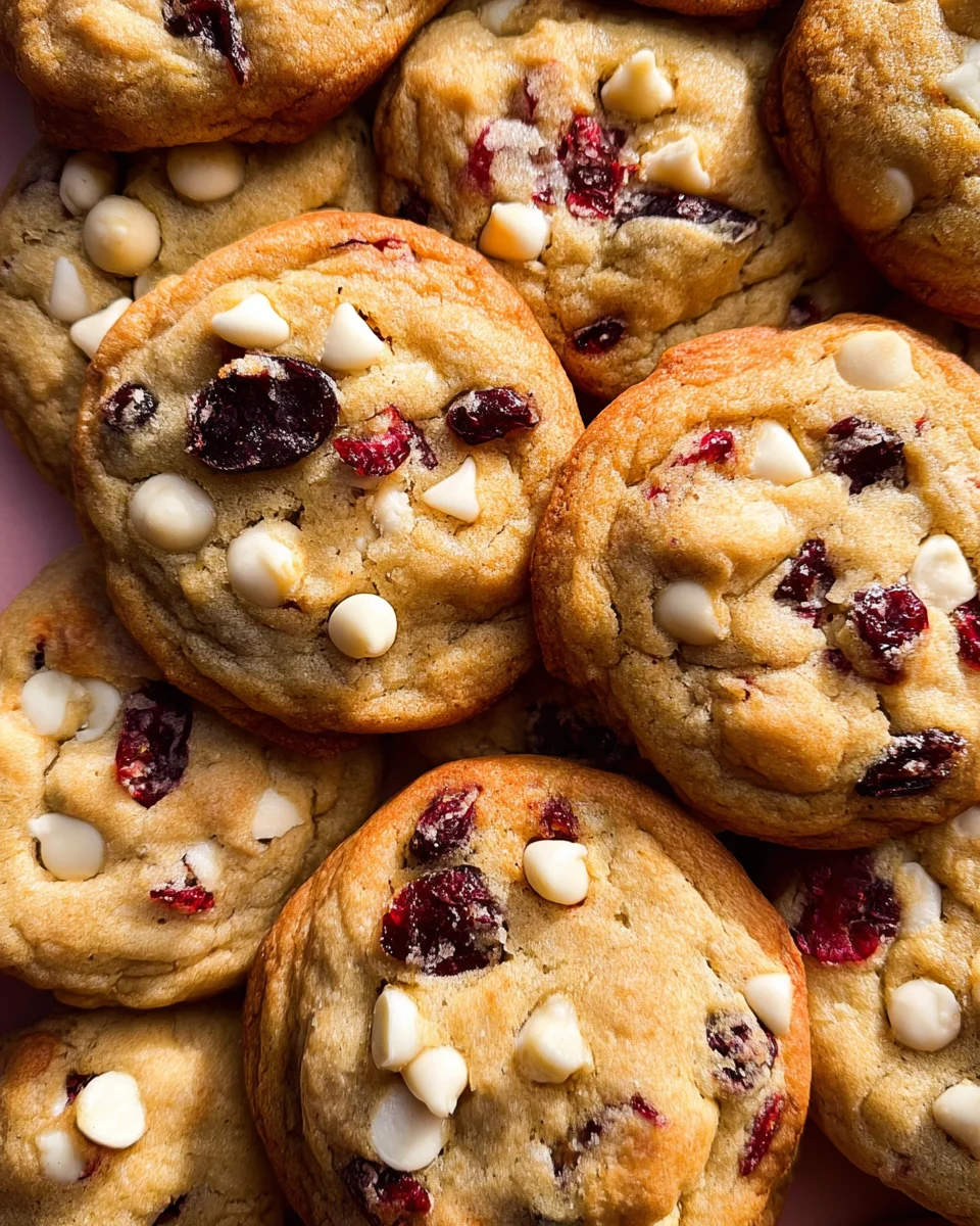 Soft-Baked White Chocolate Cranberry Cookies