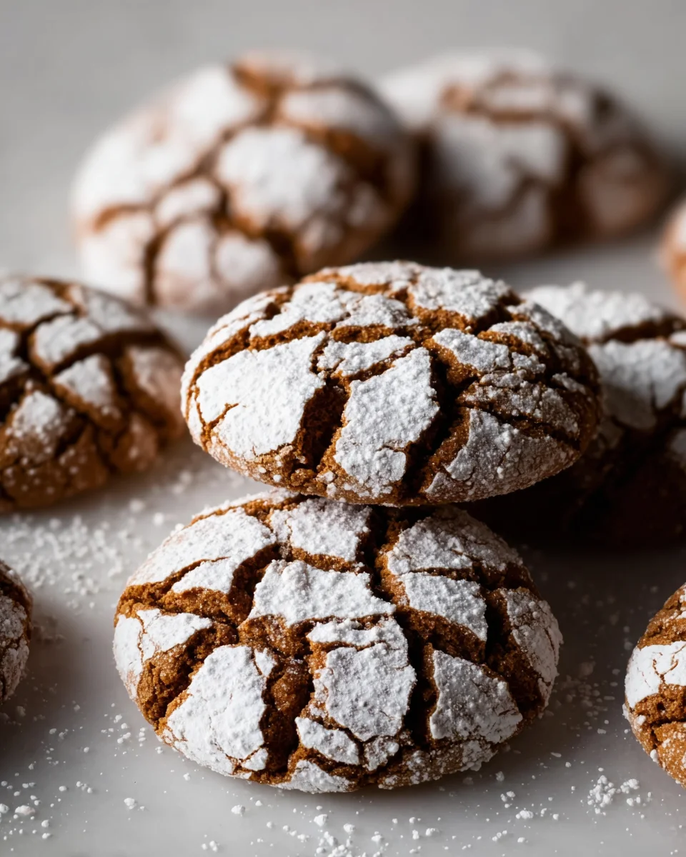 Soft and Spiced Gingerbread Crinkle Cookies 22 Soft